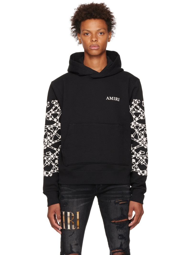 Black Wes Lang Edition Checkered Bones Hoodie - 1
