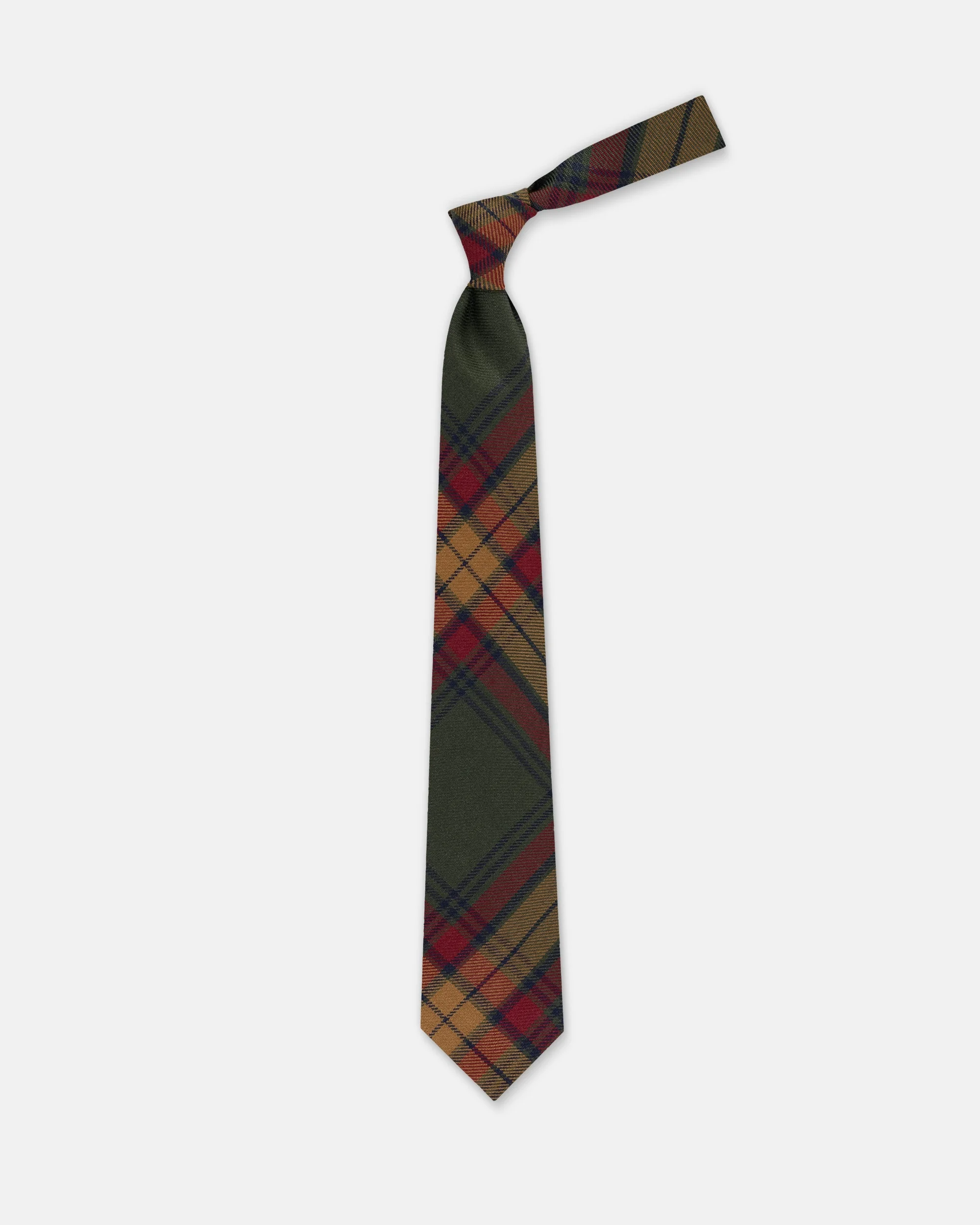 MADE-IN-ENGLAND BRUNSWICK MODERN TARTAN WOOL TIE - 1