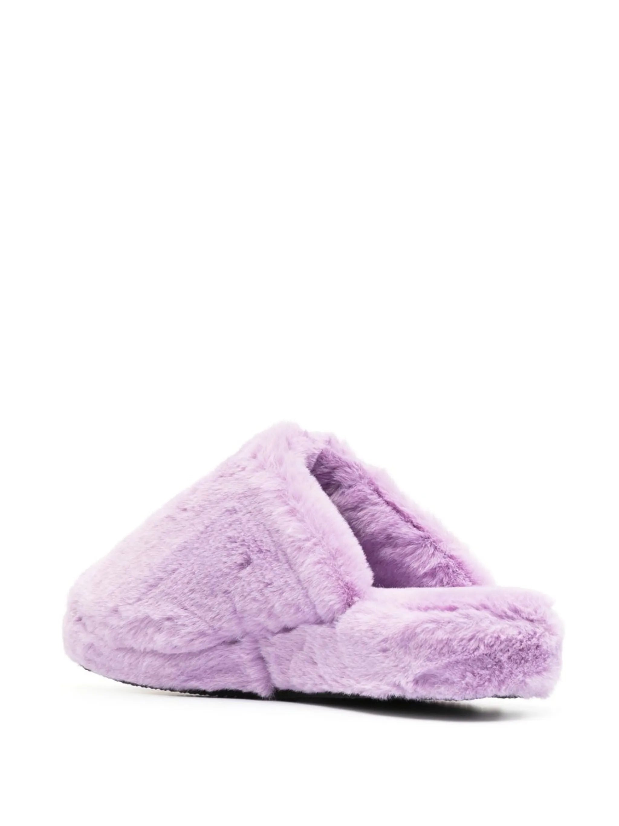 Medusa faux-fur slippers - 3