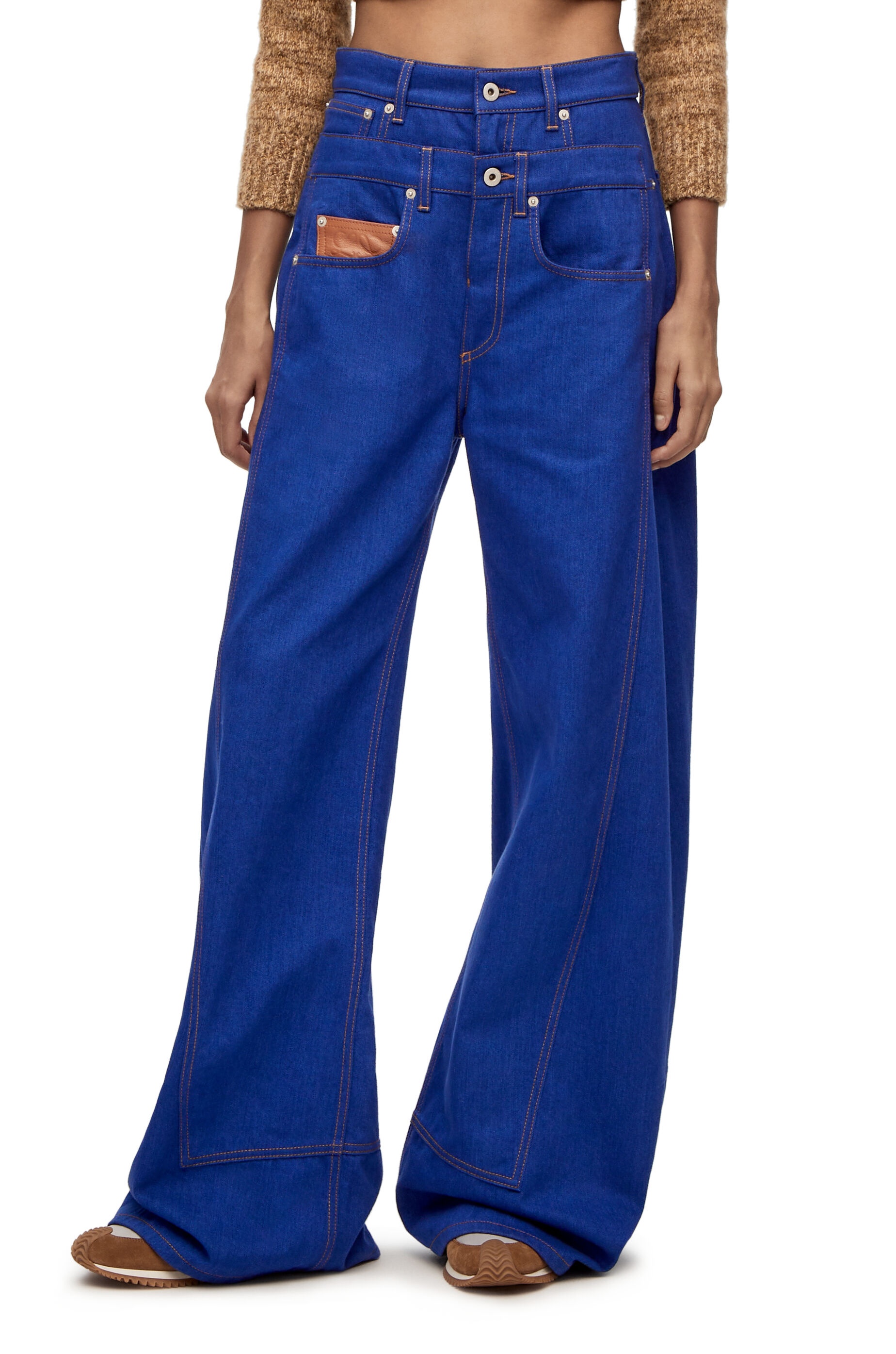 Trompe l'oeil jeans in denim - 3