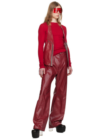 Rick Owens Red Geth Jeans outlook