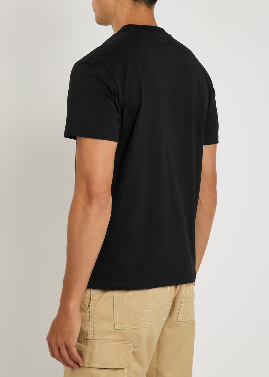 Ami Paris Logo-embroidered Cotton T-shirt - 3