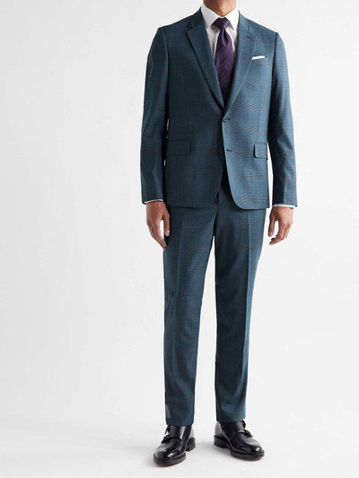 Paul Smith Slim-Fit Prince of Wales Checked Wool-Blend Suit Trousers outlook