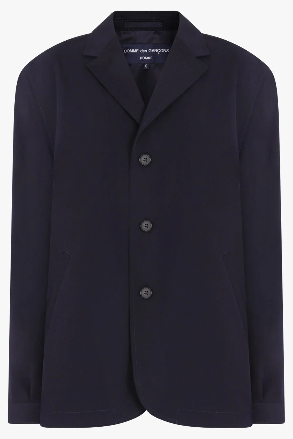 WOOL GABARDINE BLAZER | NAVY - 1