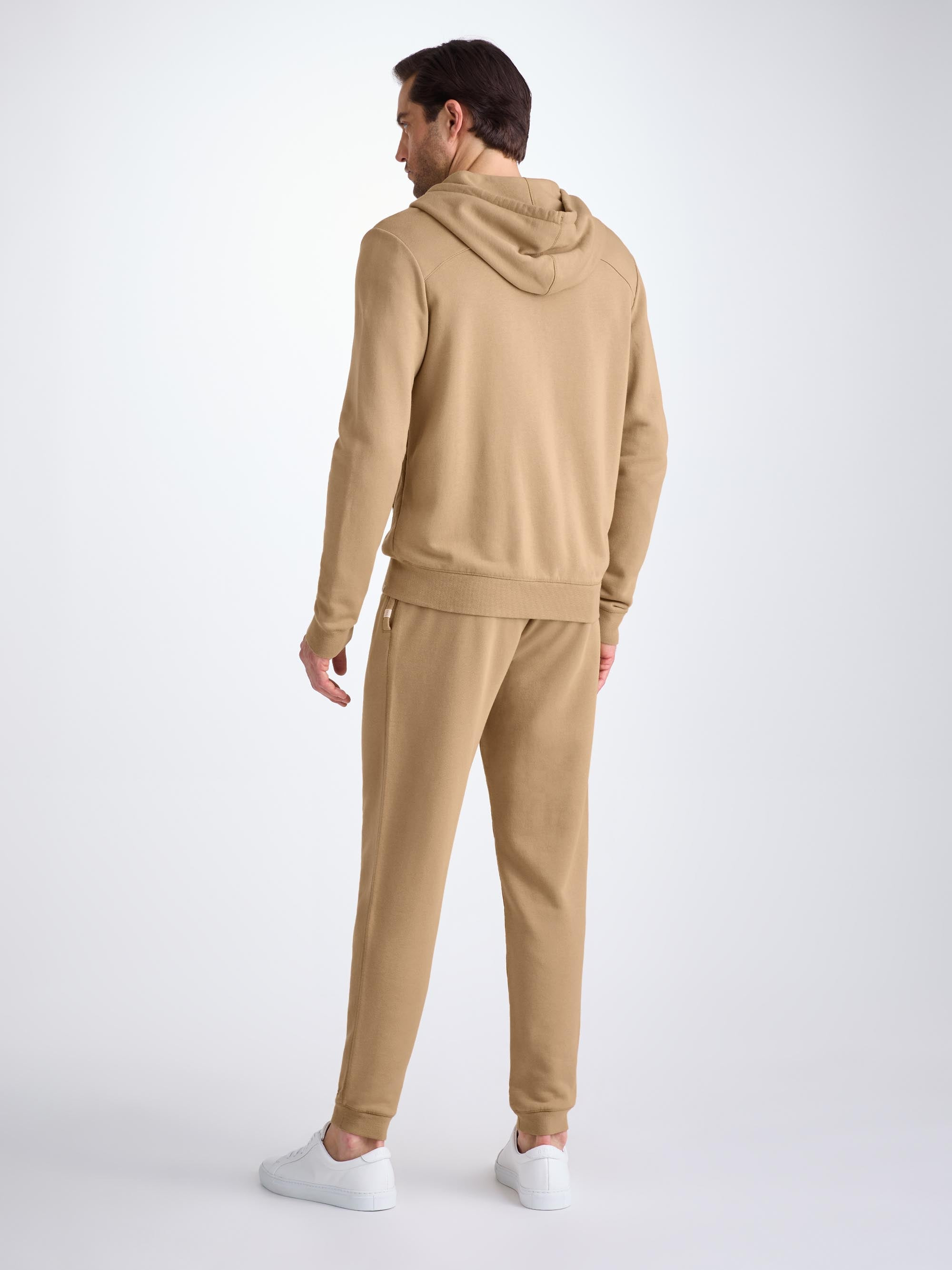 Men's Hoodie Quinn Cotton Modal Camel - 4