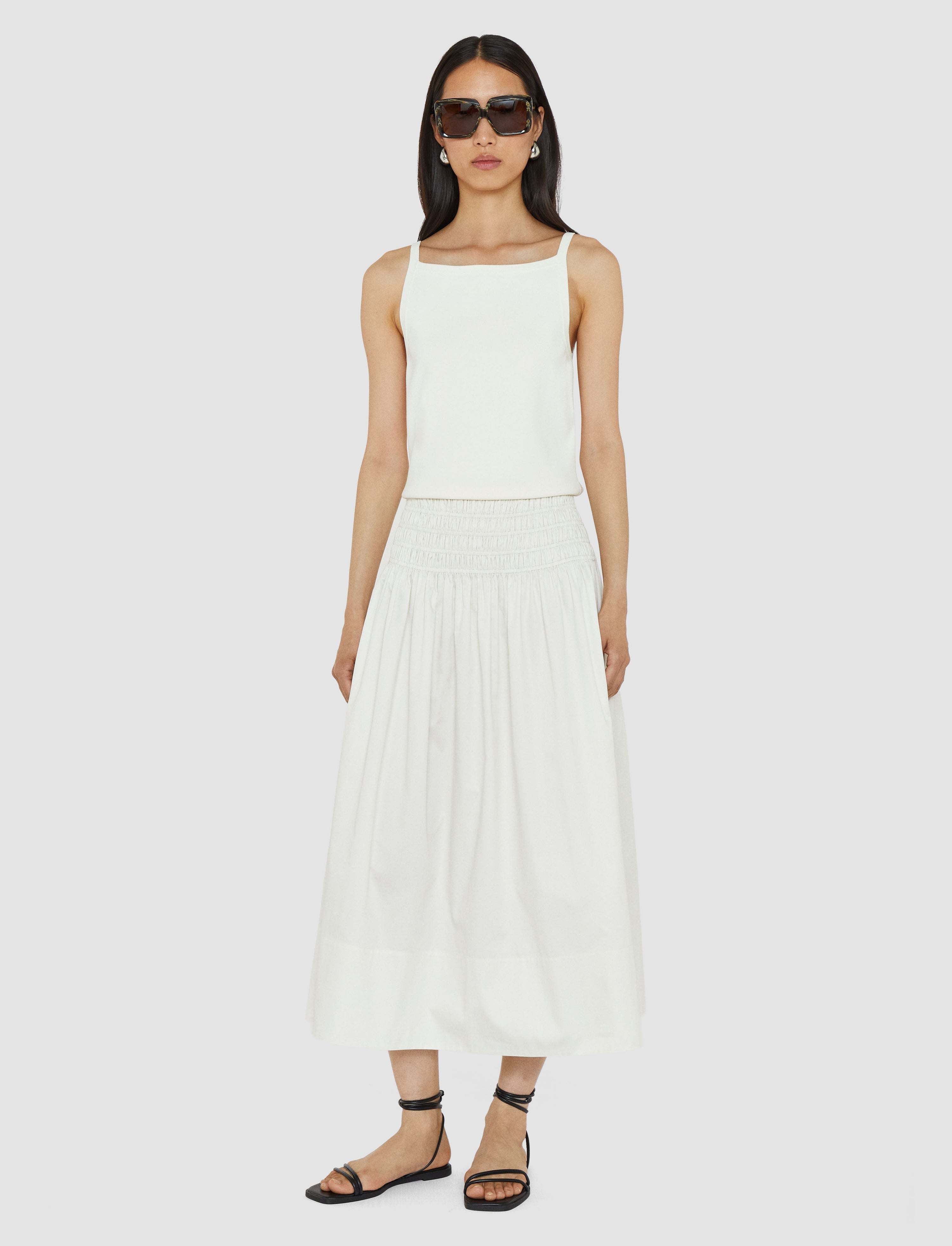 Leonie Cotton Sateen Skirt - 2