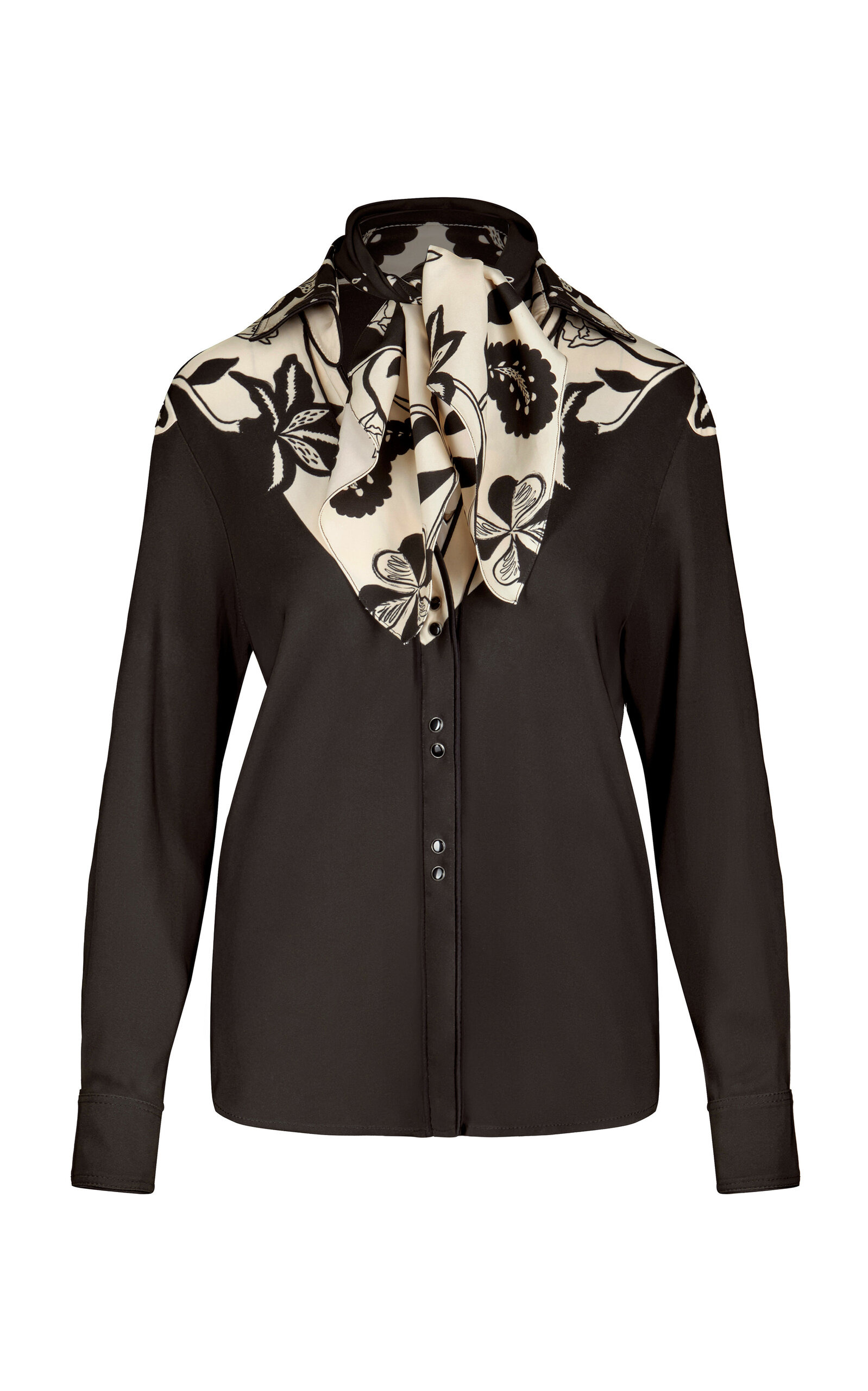 Hacia Puerto Silk Shirt black/white - 7