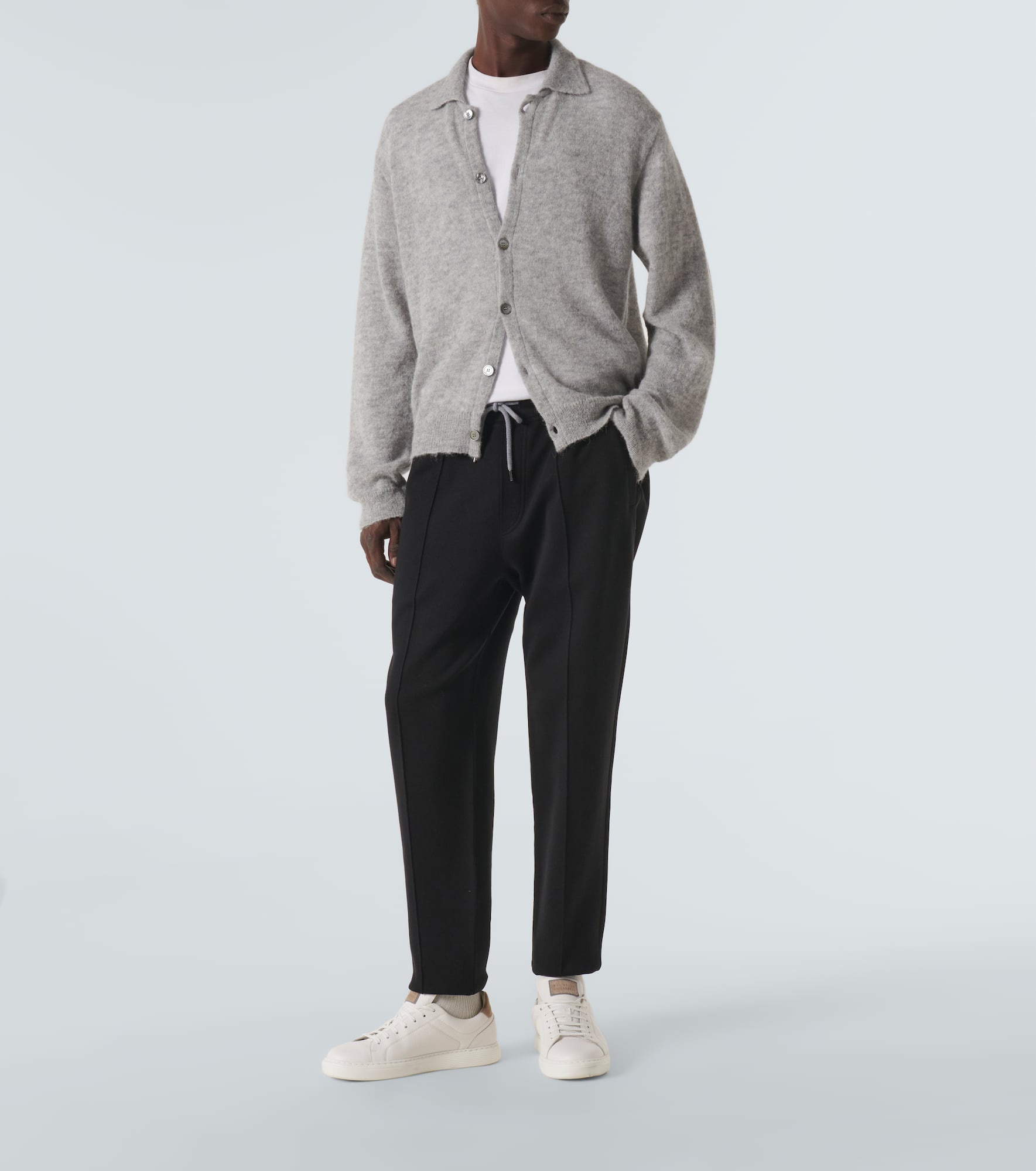 Cotton-blend sweatpants - 2