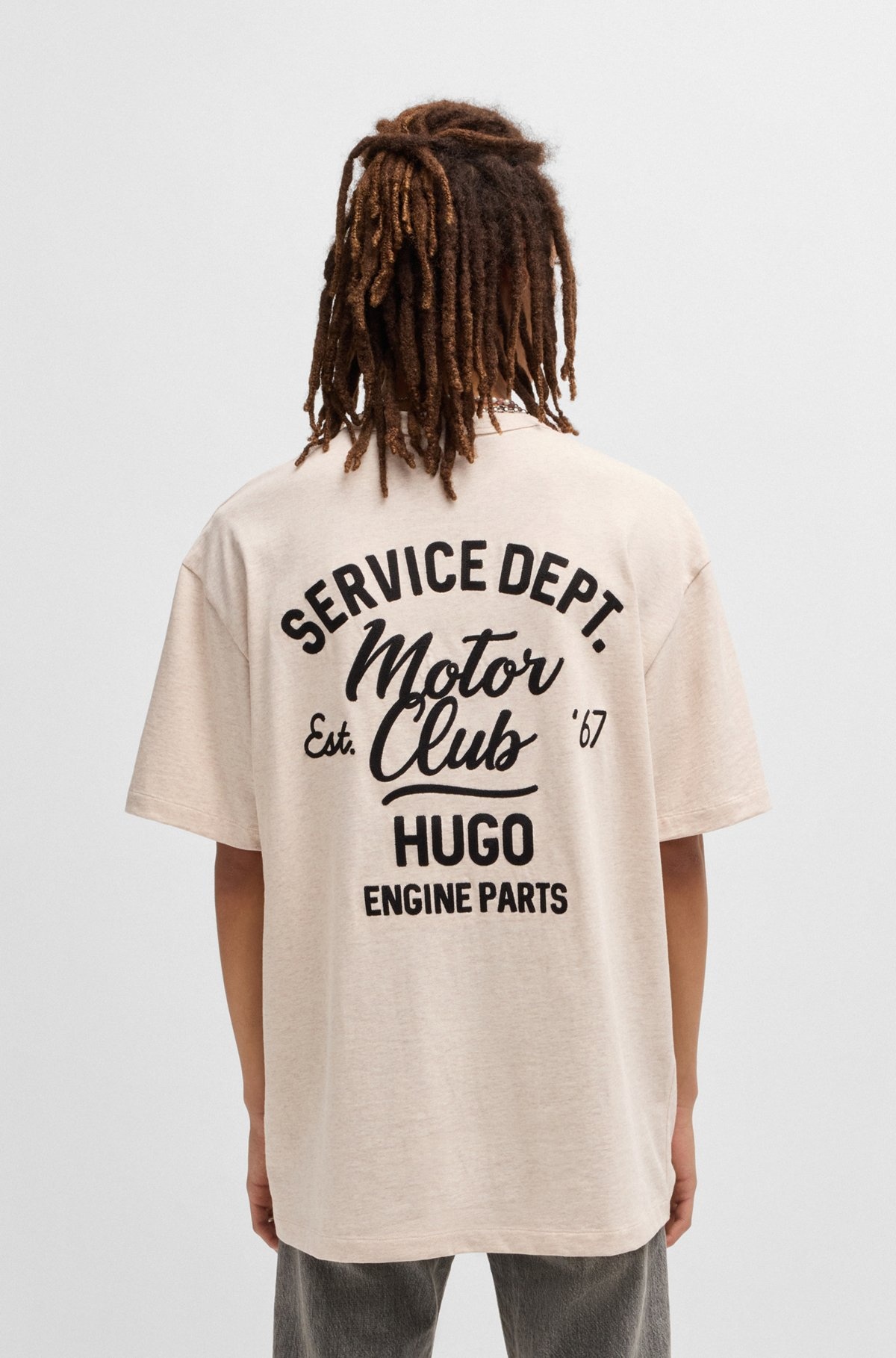 LOOSE-FIT T-SHIRT IN COTTON WITH RACING ARTWORK - 5