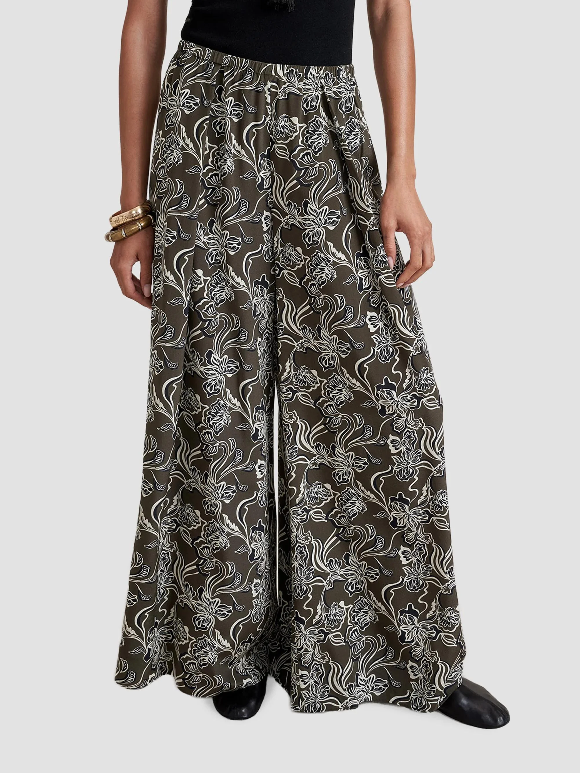 Women's Crosby Pants - Taupe Floral - 1