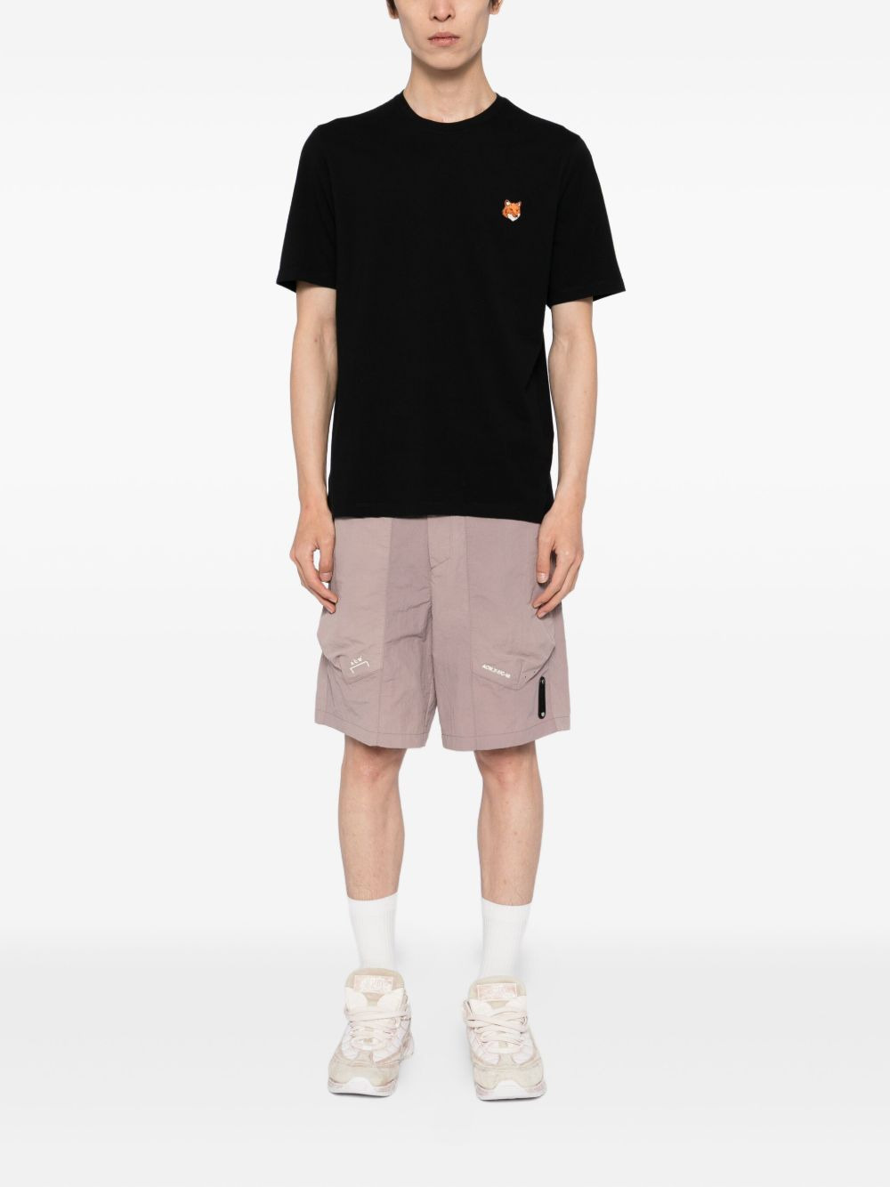 embroidered-logo patch T-shirt - 2