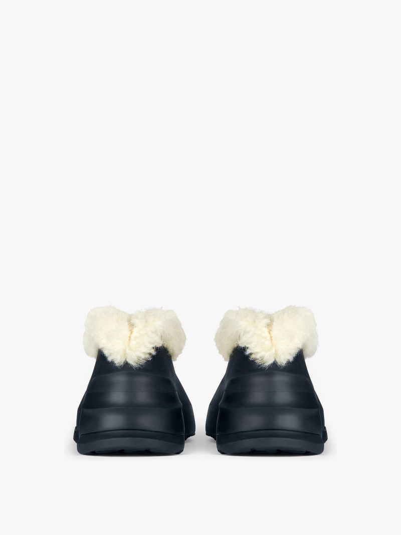 MONUMENTAL MALLOW SHOES IN RUBBER AND SHEARLING 7