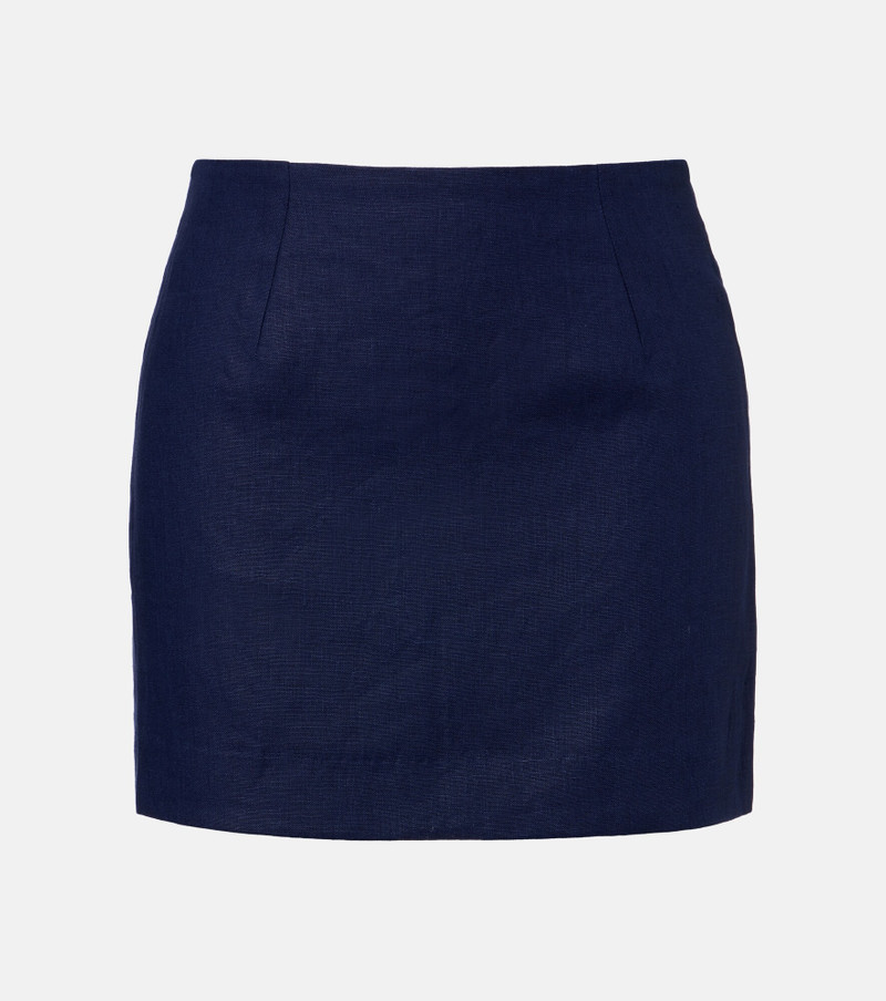 Jane linen miniskirt 1