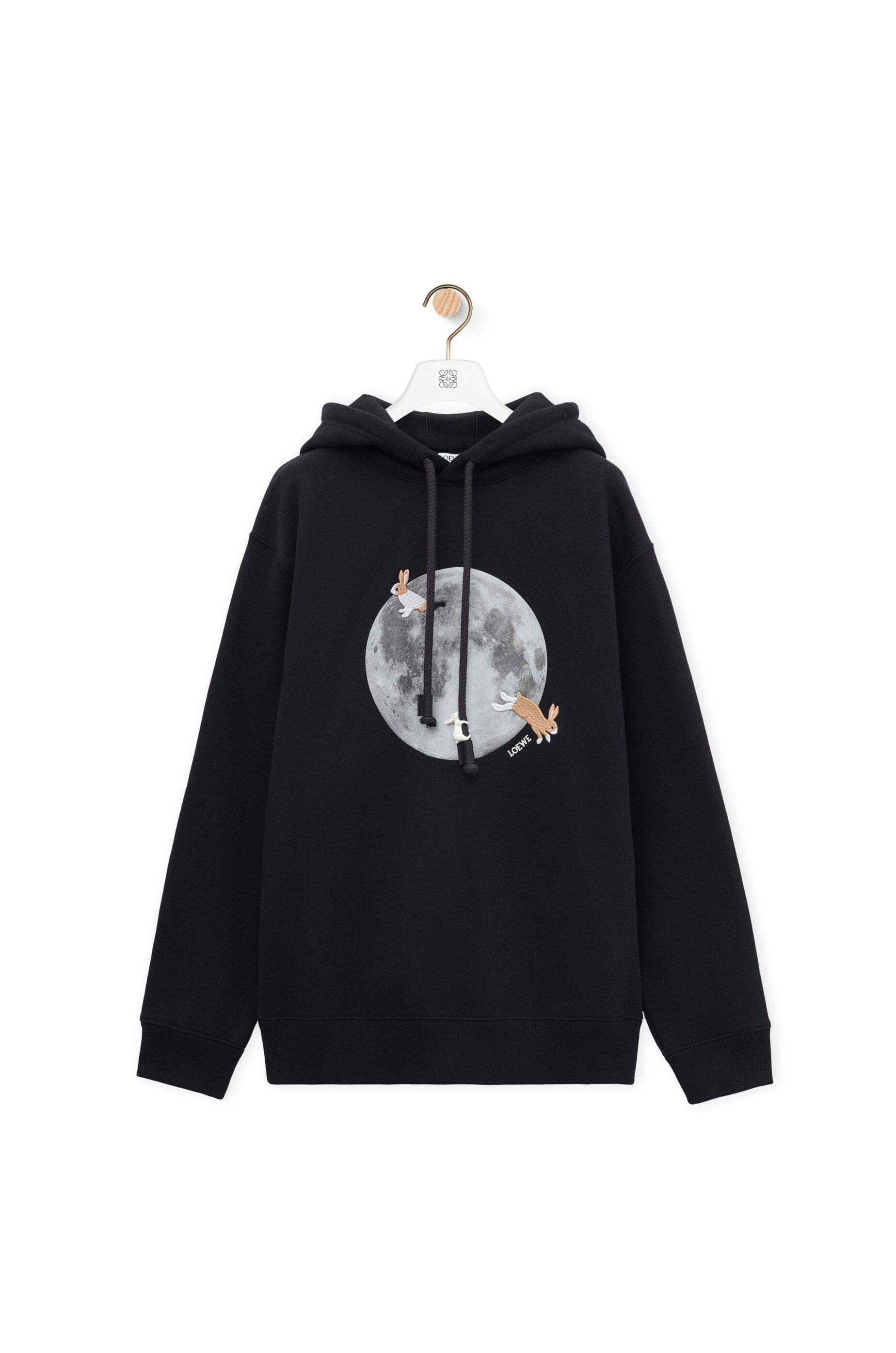 Relaxed fit hoodie in cotton - 1
