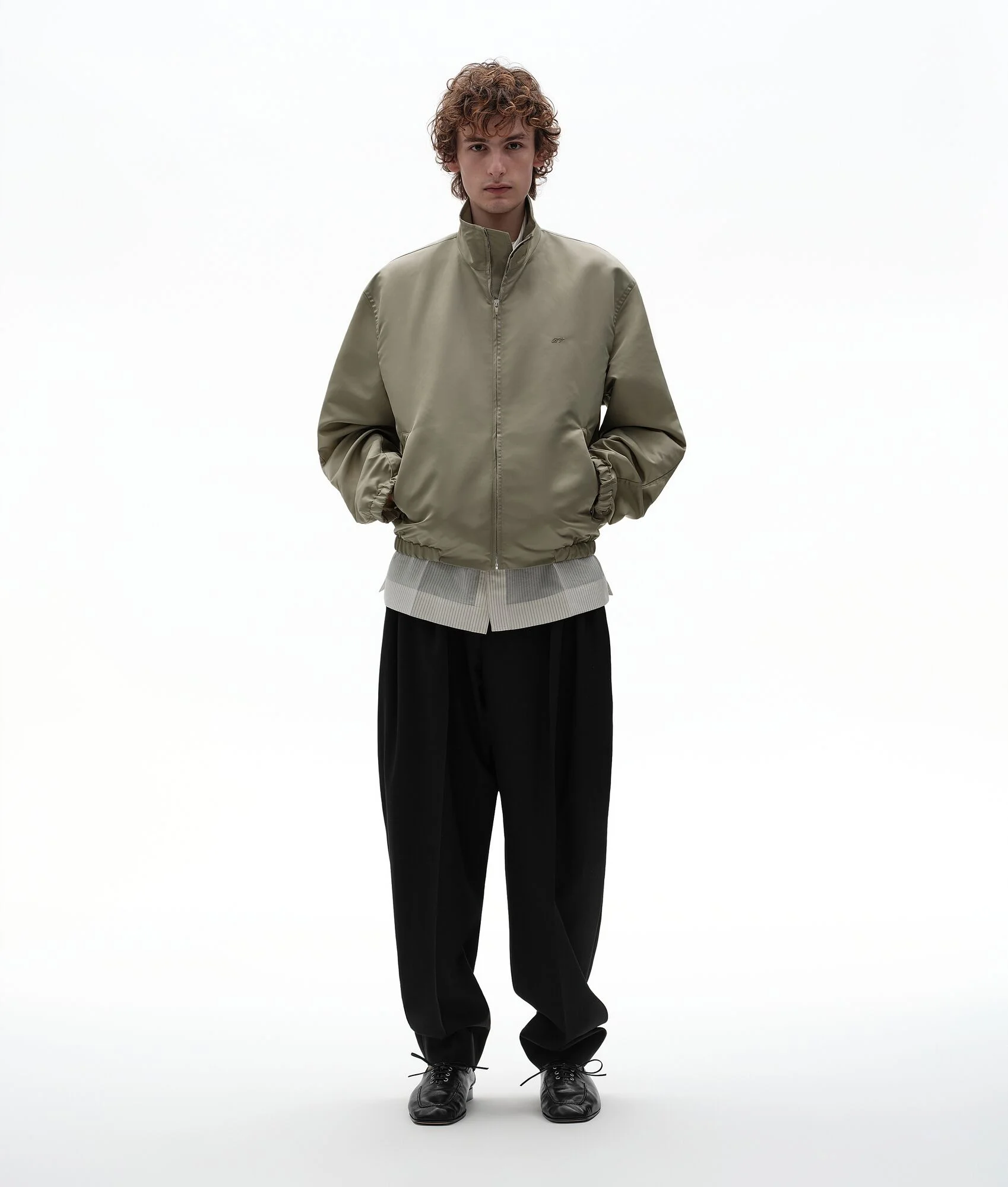 Satin Nylon Blouson - 1