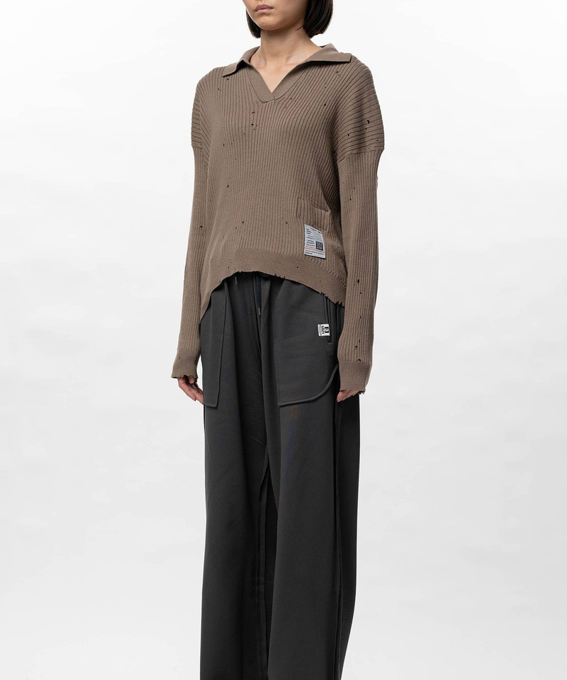 Distressed Knit Skipper Sweater 21