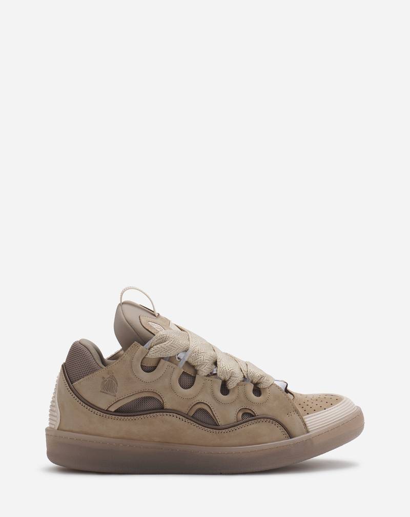 LEATHER CURB SNEAKERS 1