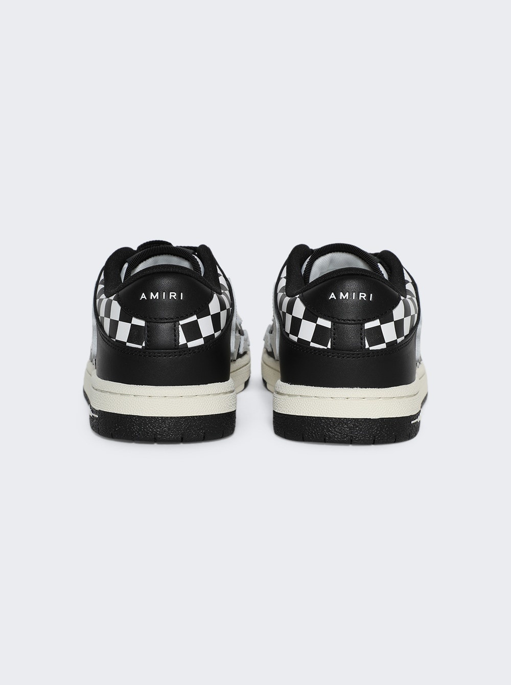 Checkered Skel Top Low Sneaker Black And White - 2