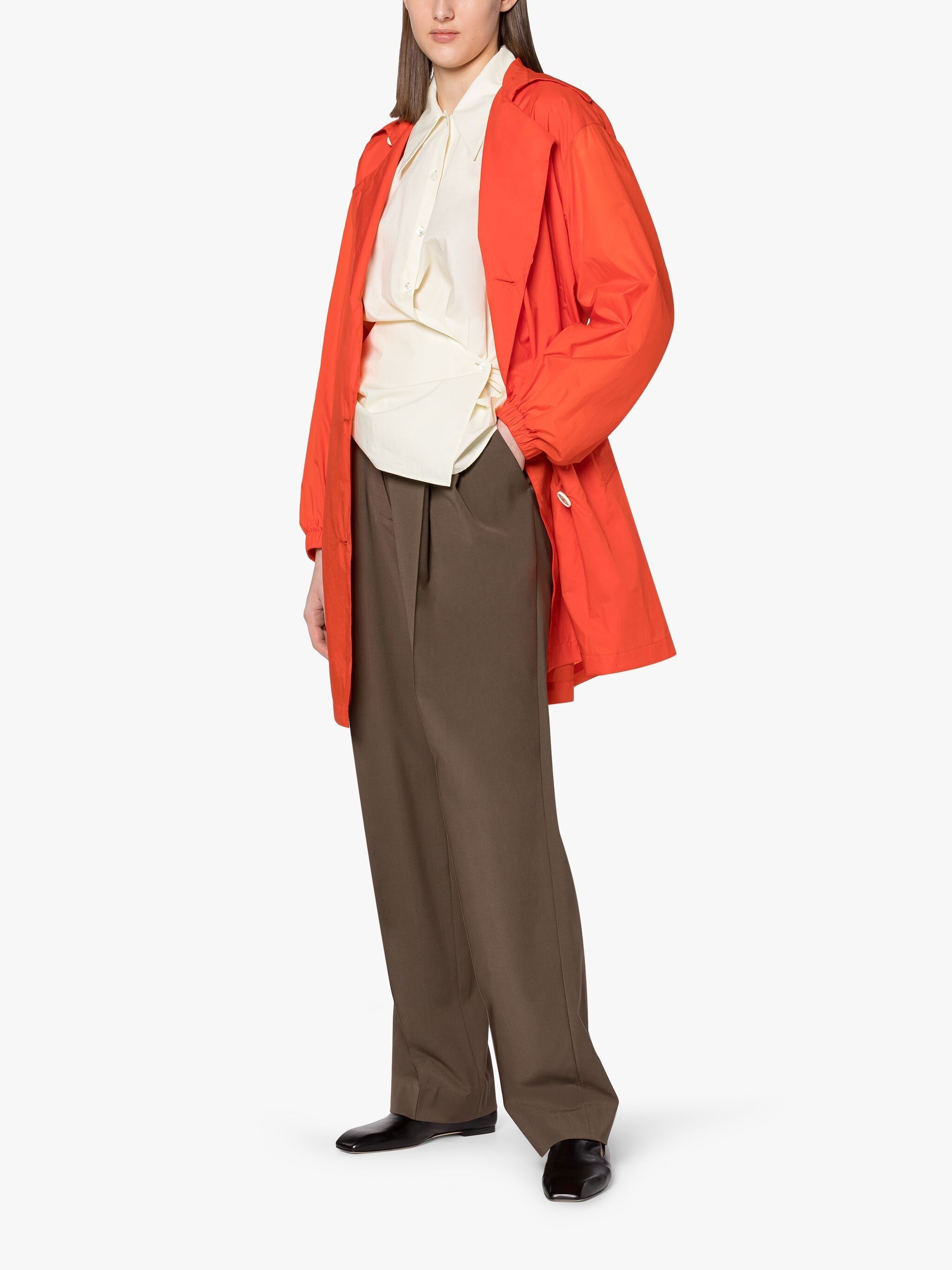 ERVIE ORANGE NYLON COAT | LM-1107 - 2