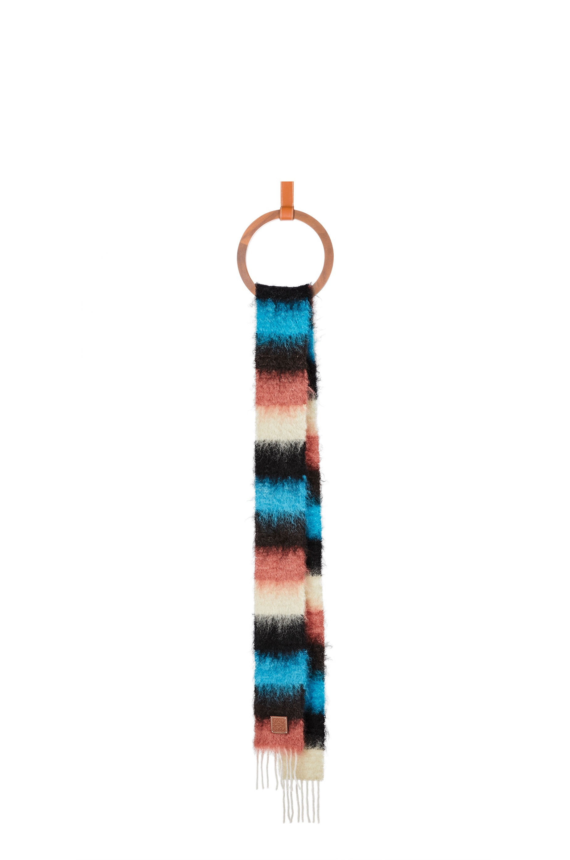 Stripe scarf in mohair - 1