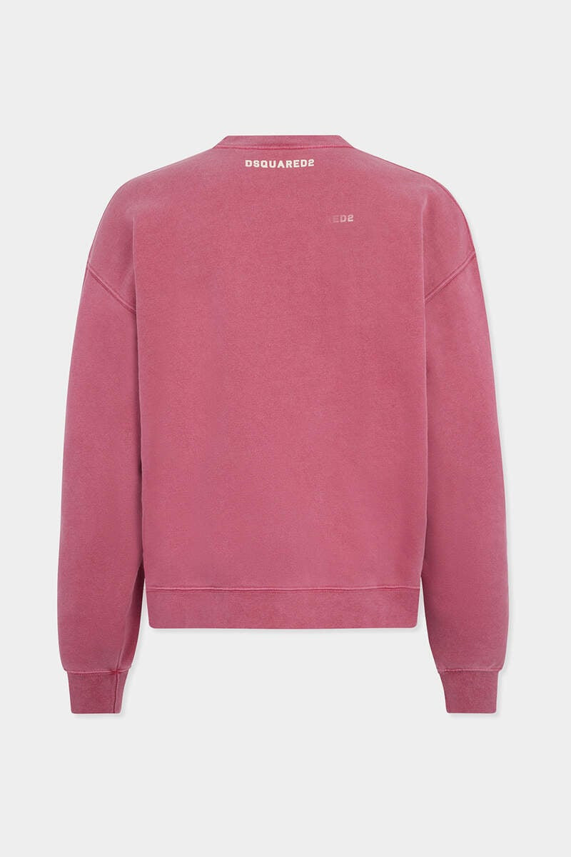 DSQUARED2 VINTAGE FADE SHORT & WIDE FIT CREWNECK outlook