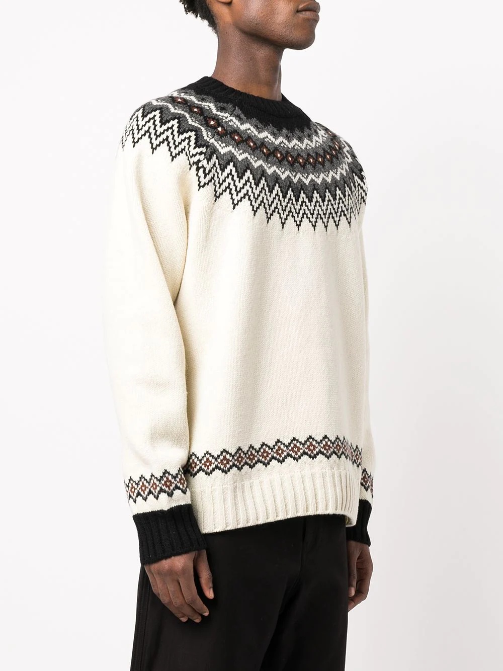 fair isle knit jumper - 3