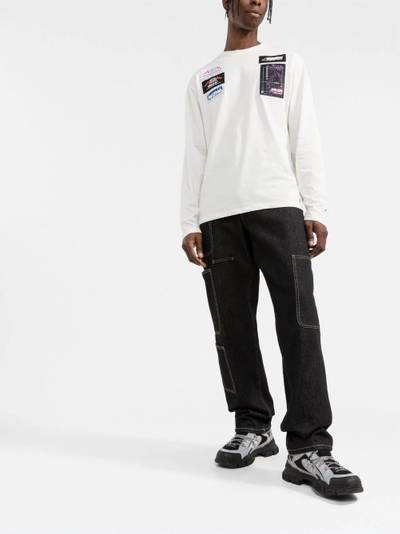 MSGM patch detail sweatshirt outlook