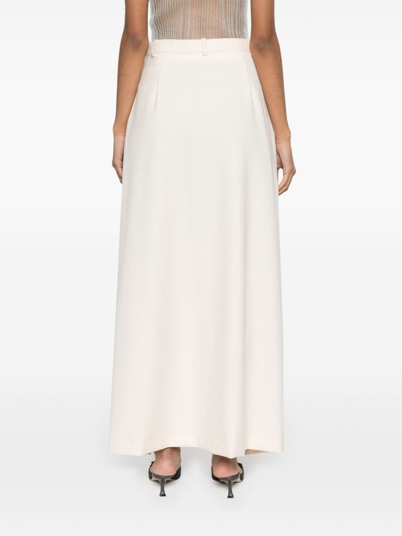 high-waist gabardine long skirt 4