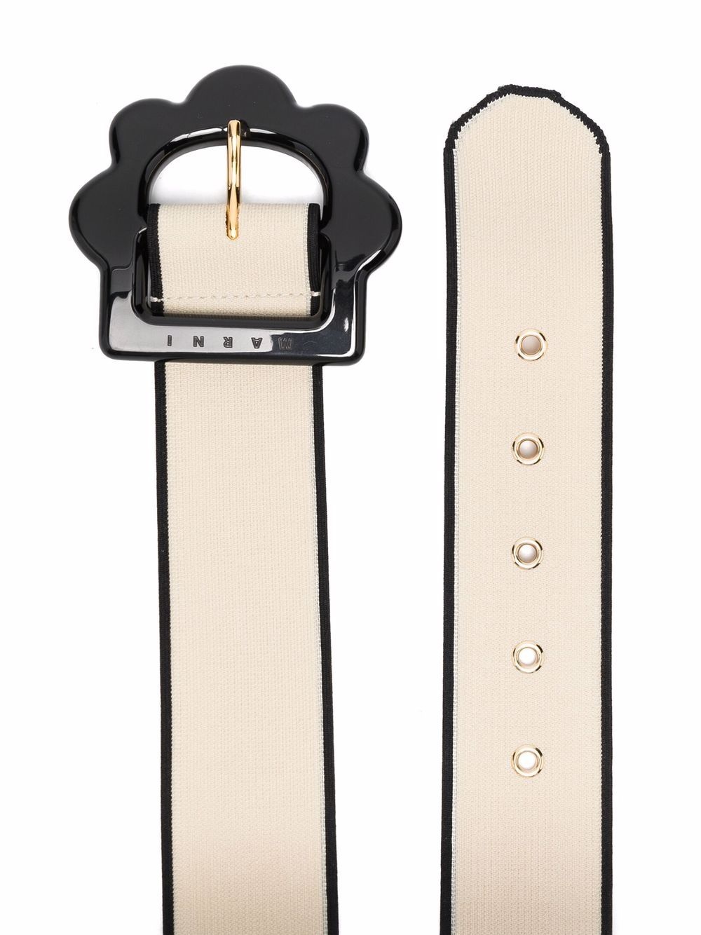 scalloped-buckle belt - 2