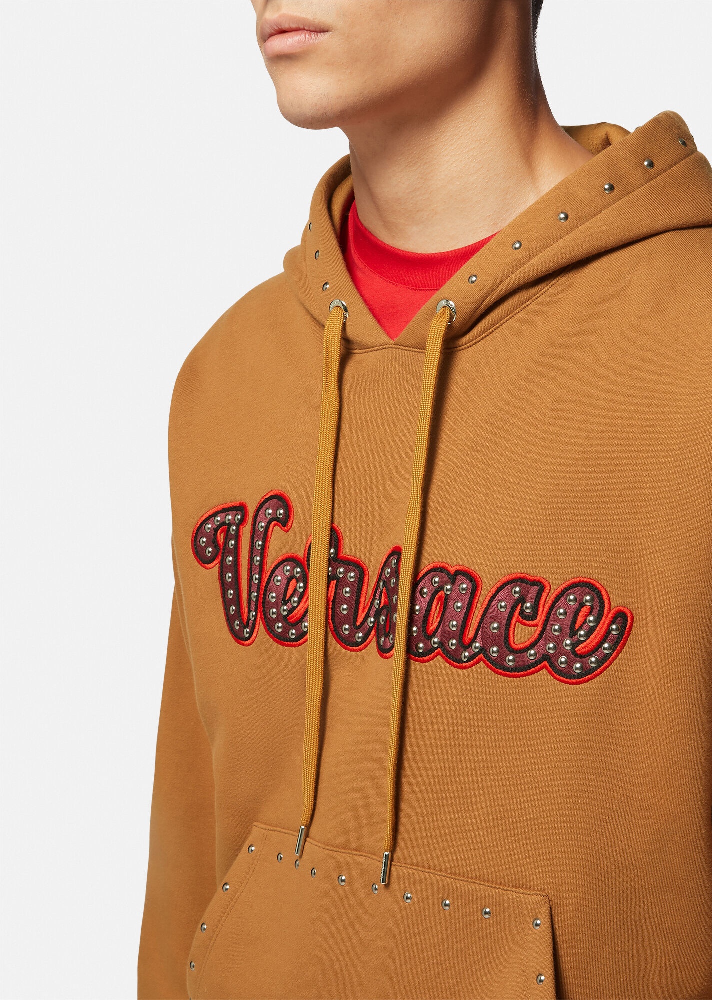 Studded Varsity Logo Hoodie - 5
