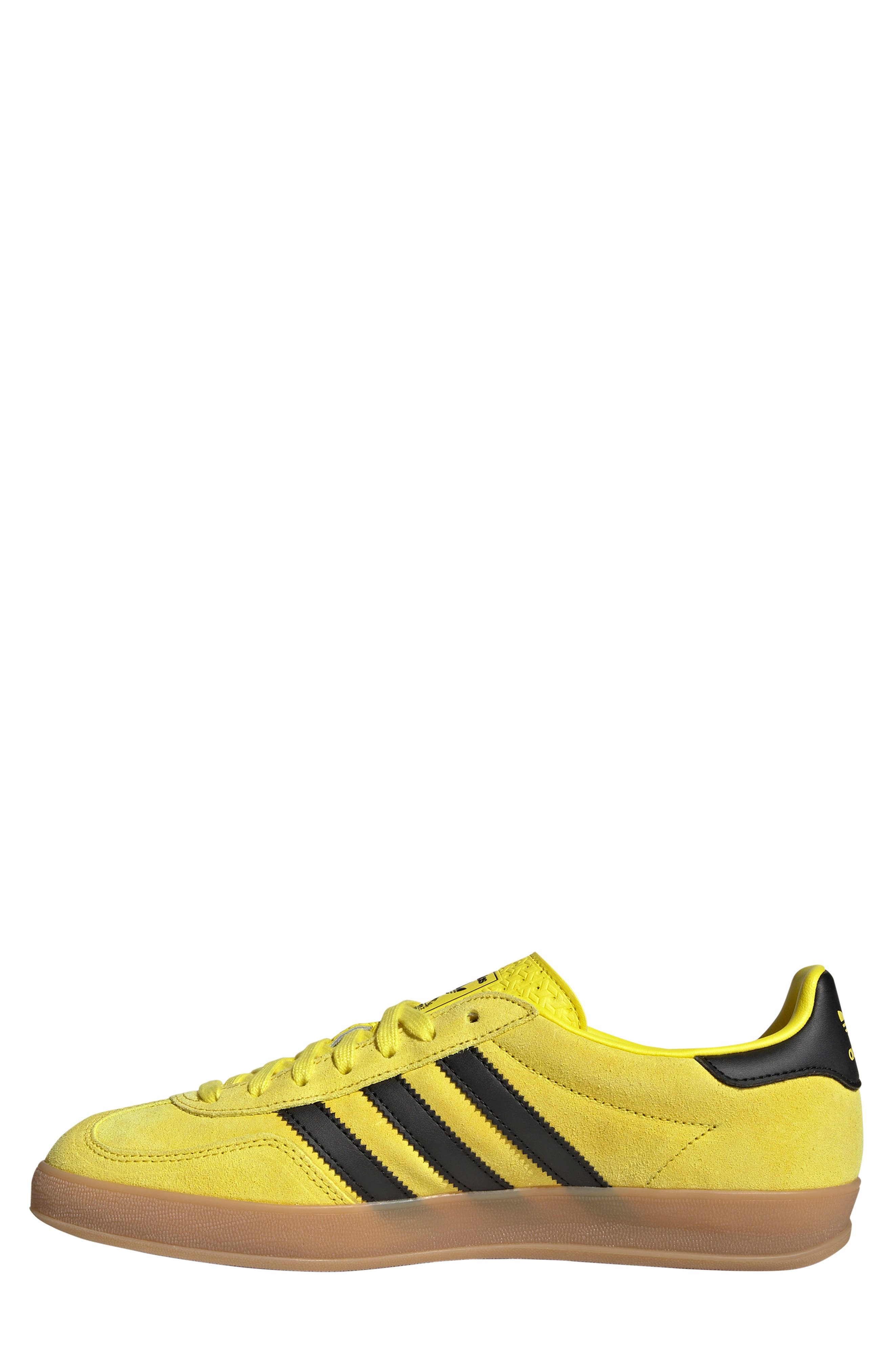 adidas Gazelle Indoor Sneaker in Yellow/Black/Gold Metallic at Nordstrom - 6