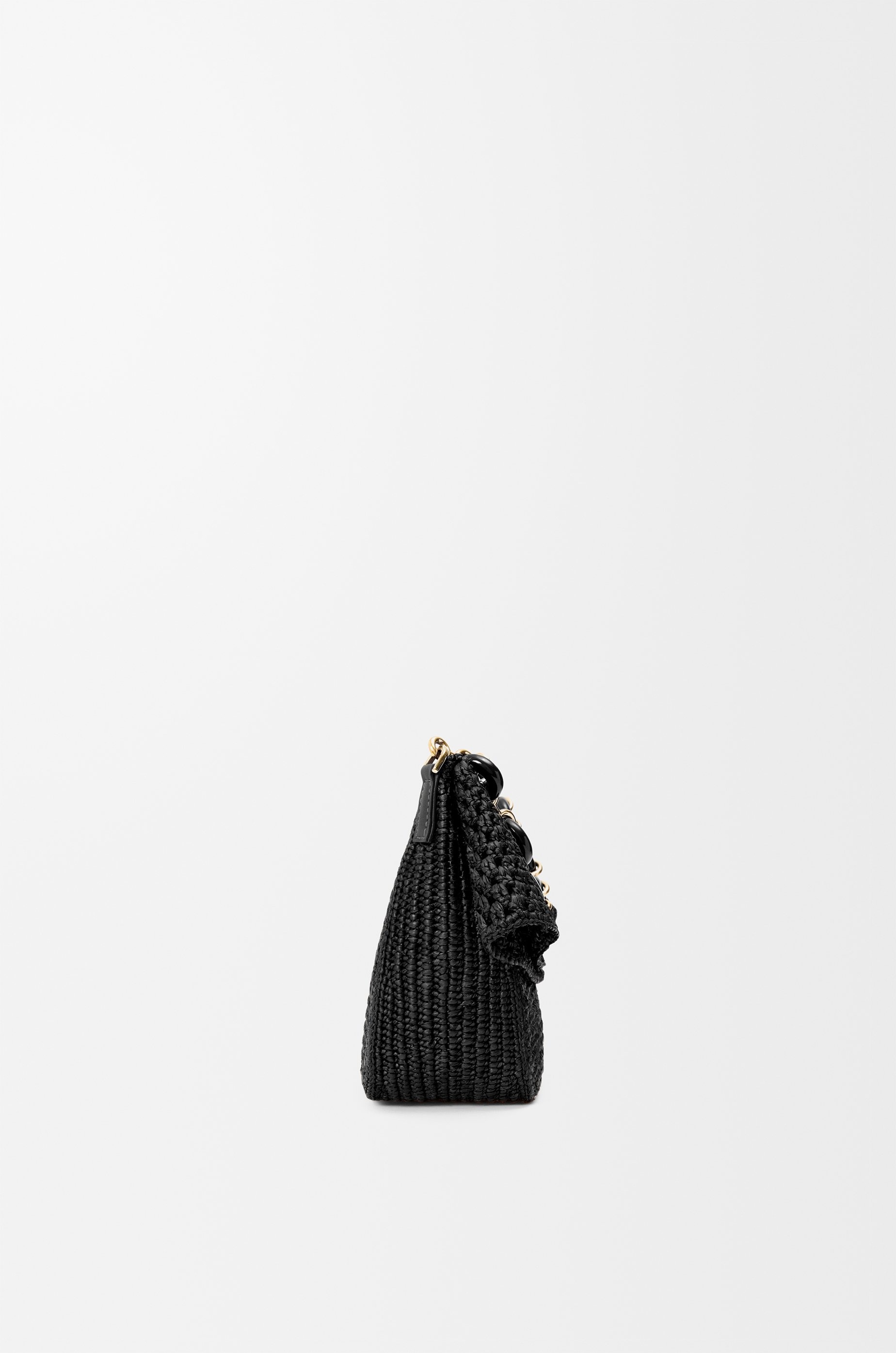 Medium Ola bag in raffia and calfskin - 6