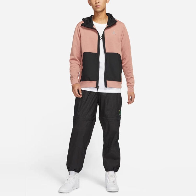 Men's Air Jordan Contrasting Colors Pocket Sports Jacket Pink DJ0876-668 - 3