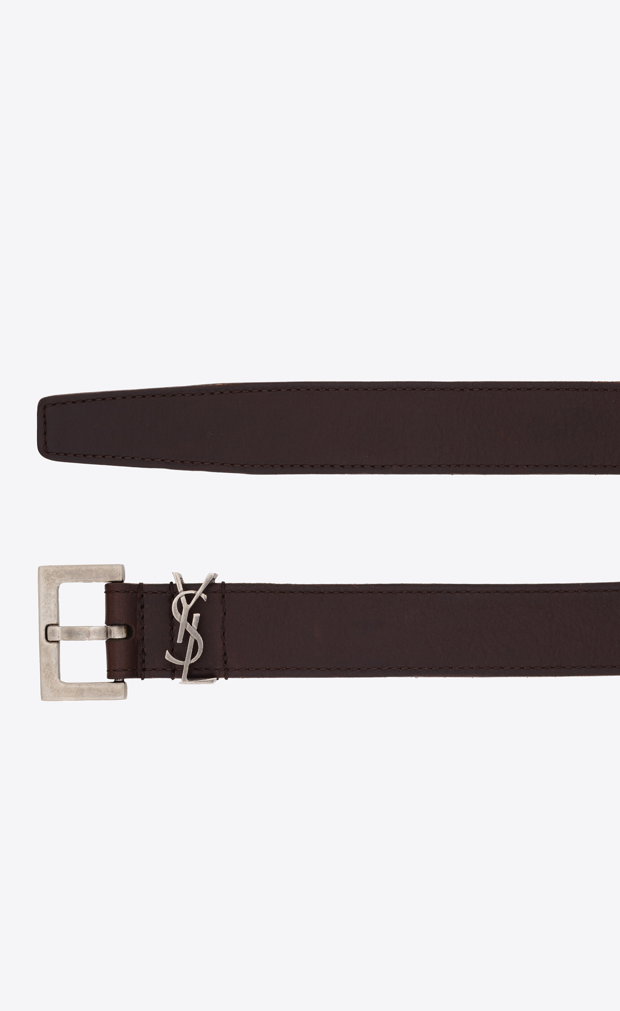 cassandre belt in vegetable-tanned leather - 3