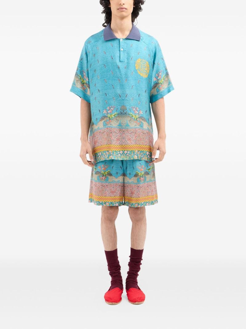 Aloe patterned polo shirt 3