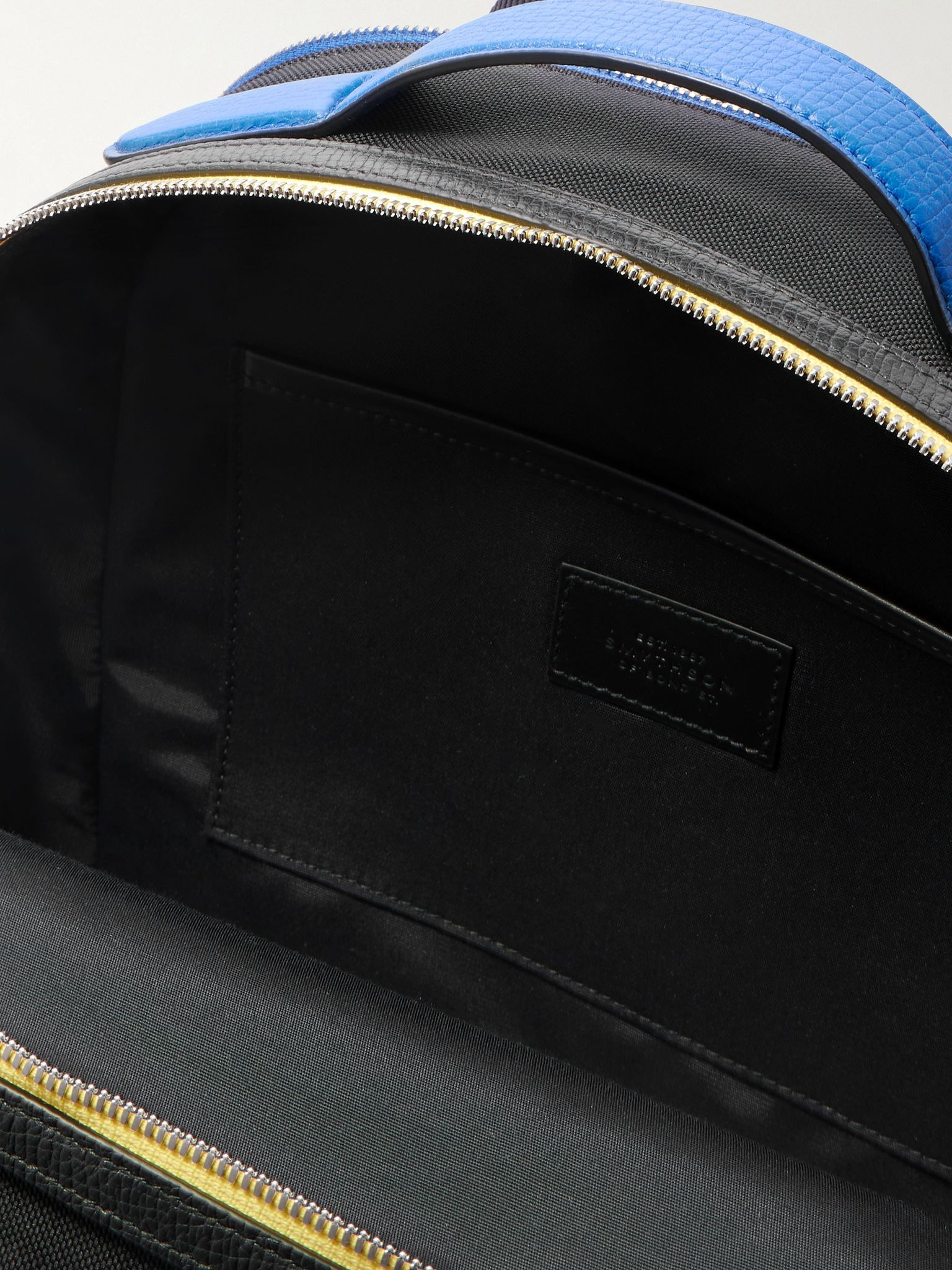 Norton Leather-Trimmed ECONYL® Backpack Black - 5