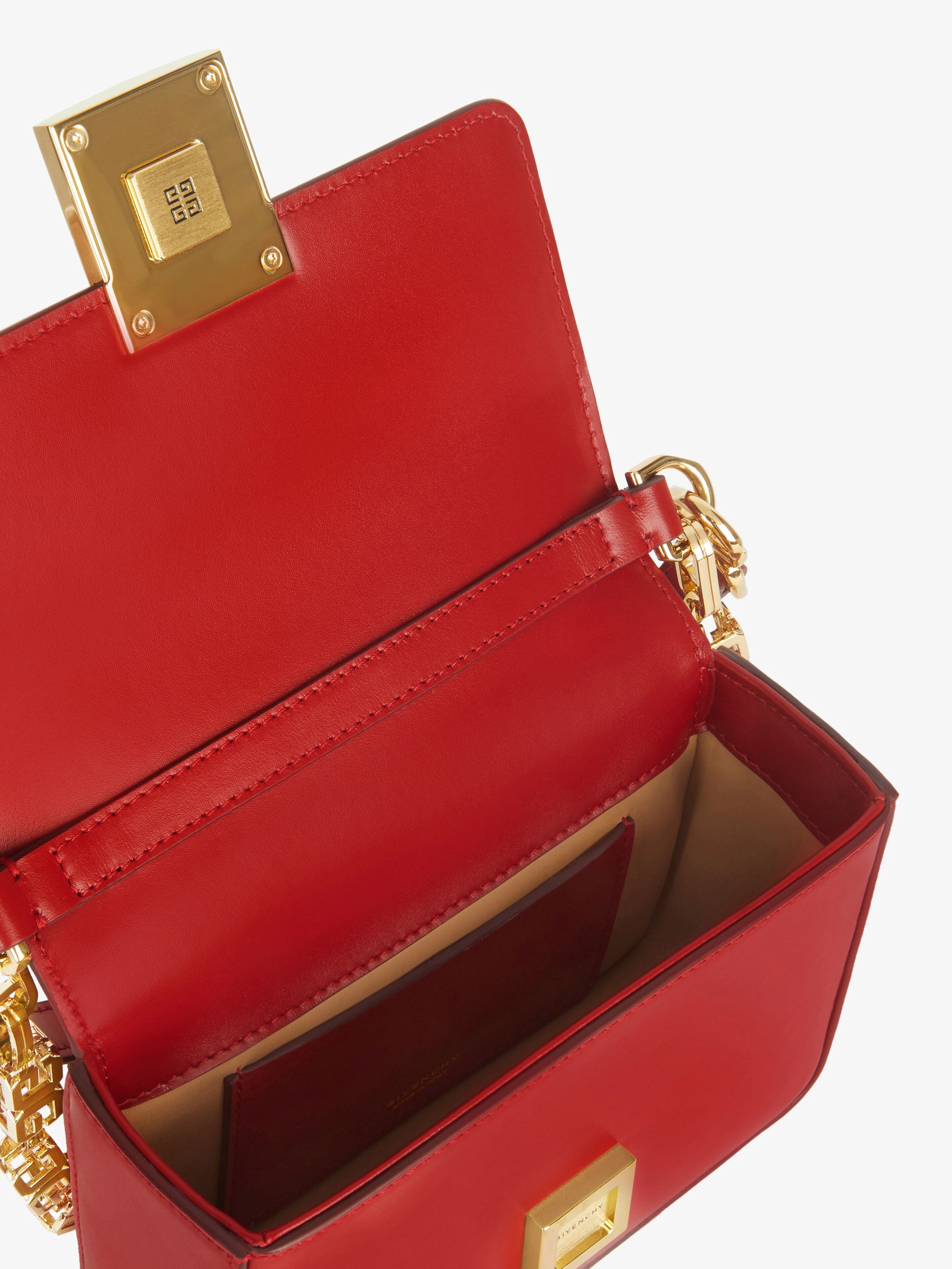 SMALL 4G BAG IN BOX LEATHER WITH CHAIN - 6