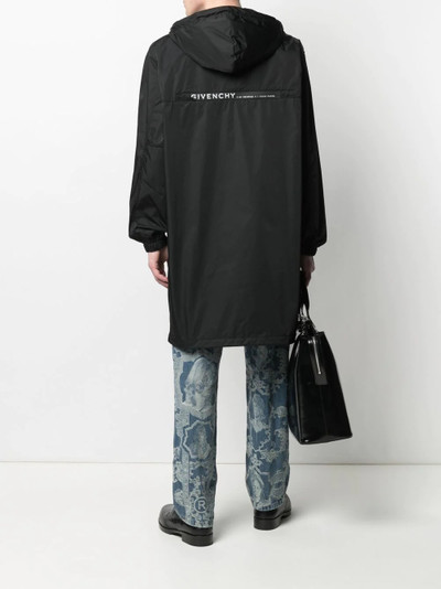 Givenchy logo-print hooded jacket outlook