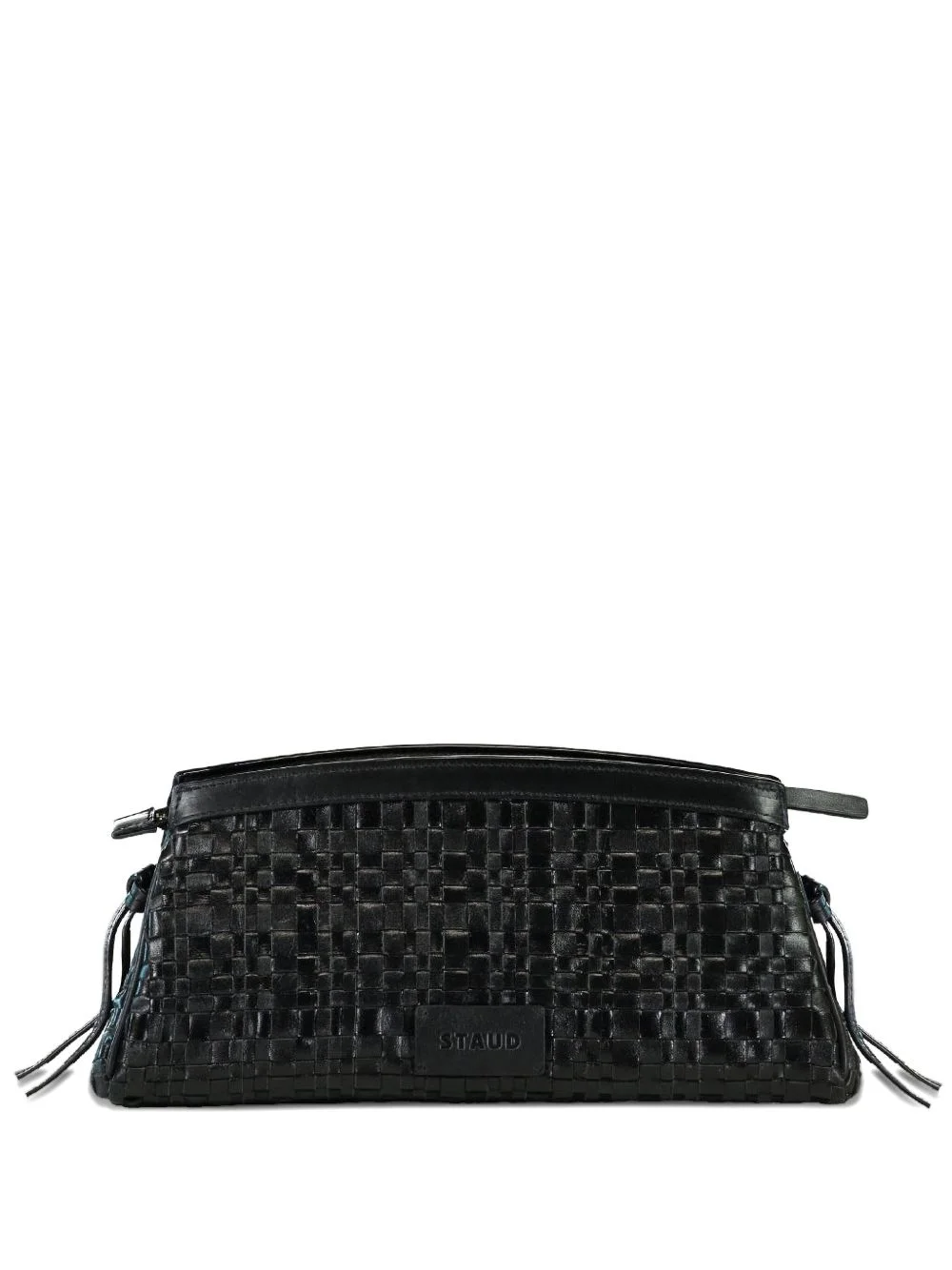Maude woven clutch bag - 1