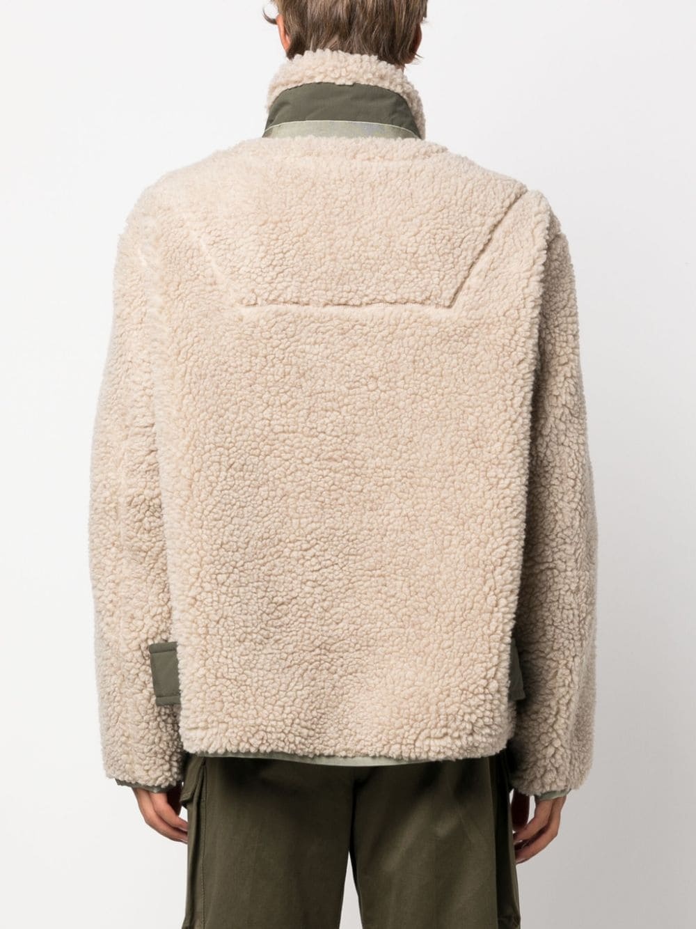 faux-shearling zip-pocket sweatshirt - 4