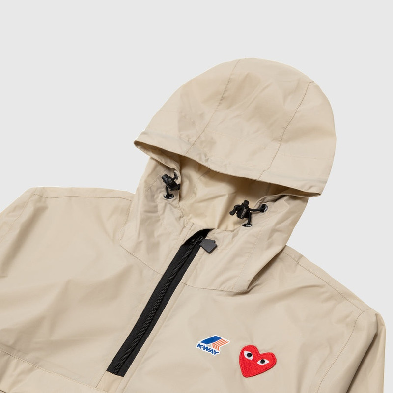 Comme des Garçons PLAY K-WAY HOODIE HALF ZIP outlook