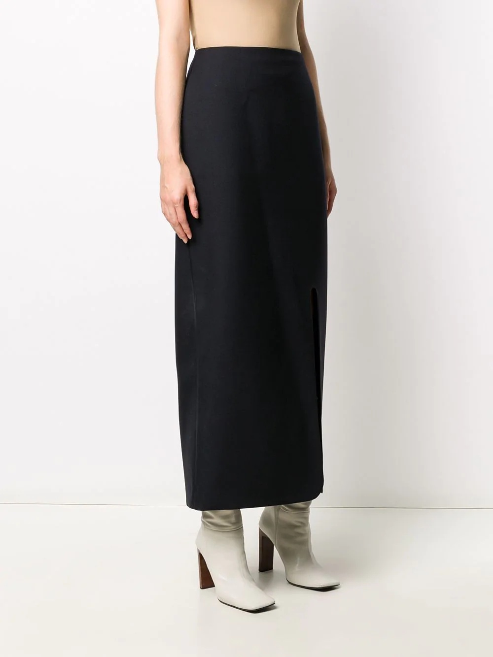 long straight slit skirt - 3