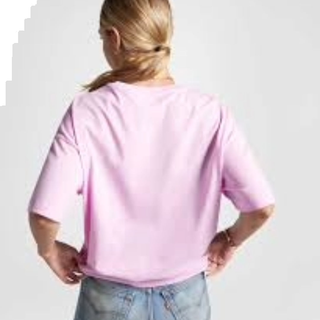 (WMNS) Converse Flaming Logo Oversized T-Shirt 'Pink' 10026466-A03 - 2