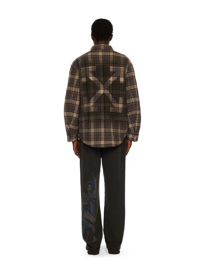 Spray Arrow Check Padded Overshirt 4