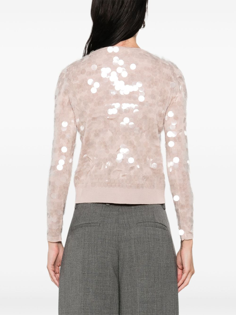 sequin embellished cardigan - 4