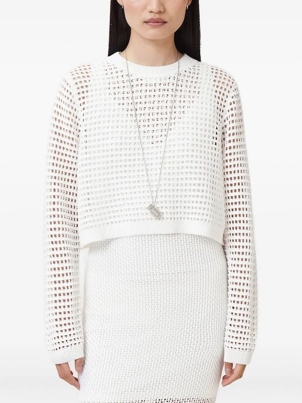 Miro mesh-knit midi dress - 1