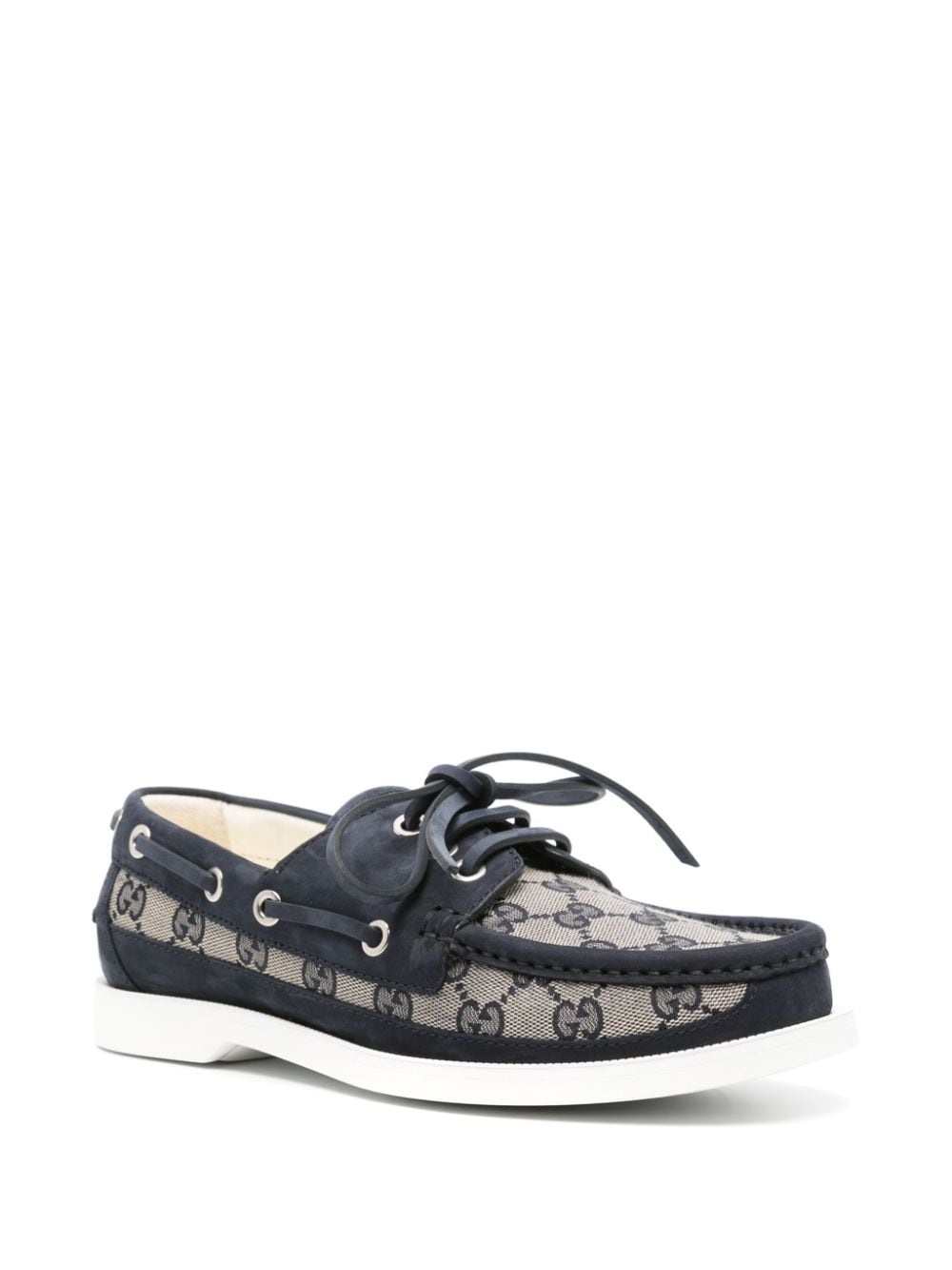 Gg leather loafers - 2