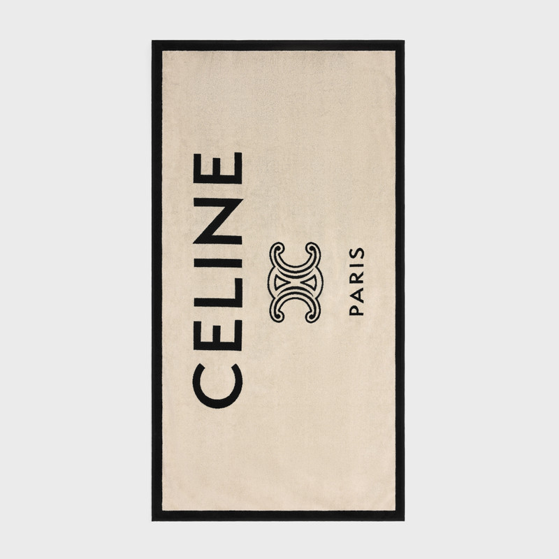 beach towel IN celine triomphe terry cotton 1