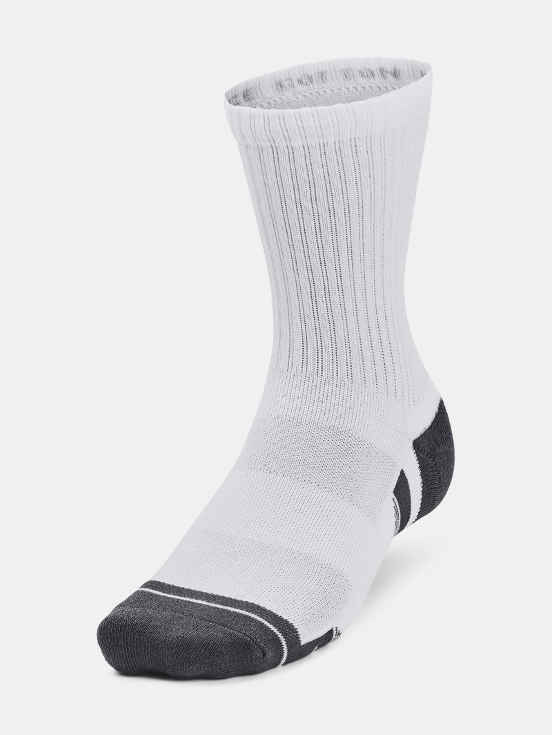 Unisex UA Performance Cotton 3-Pack Mid-Crew Socks 1