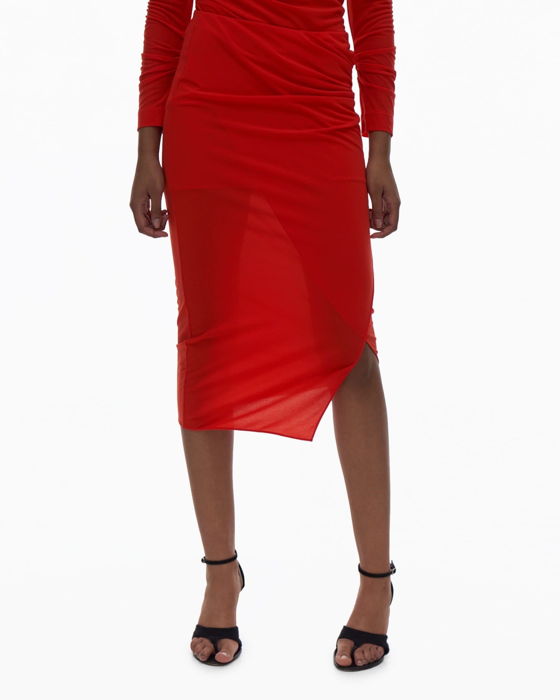 TWISTED WRAP SKIRT - 3
